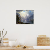 Albert Bierstadt op het meer van Sierras Tahoe Poster (Keuken)