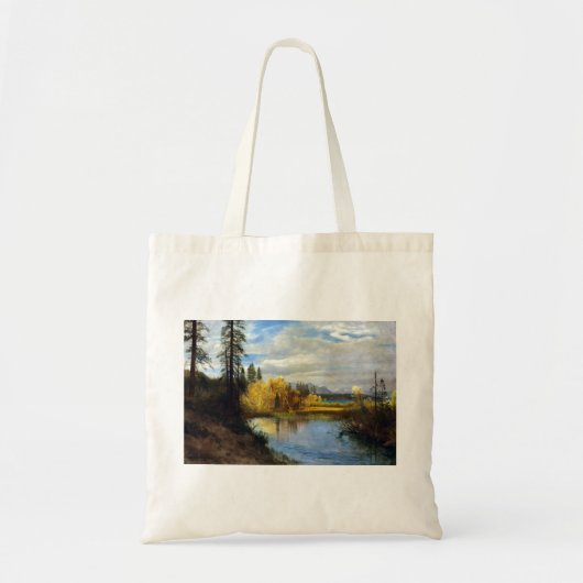 Albert Bierstadt Outlet bij het Tahoe-meer Tote Bag (Voorkant)