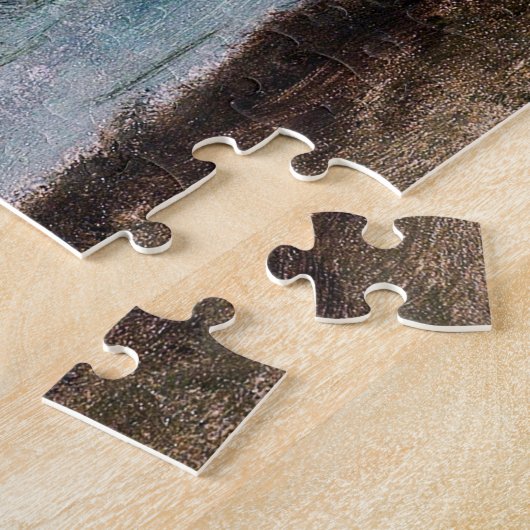 Albert Bierstadt over de Hudson Legpuzzel (Zijkant)