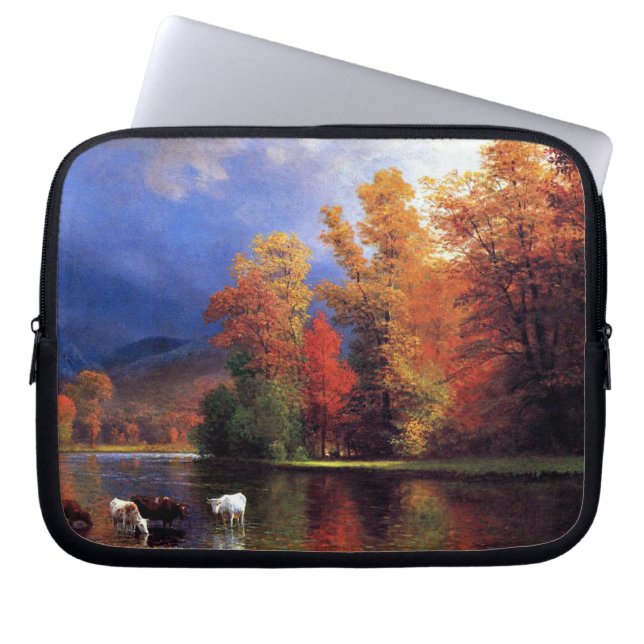 Albert Bierstadt - over de Saco Laptop Sleeve (Voorkant)