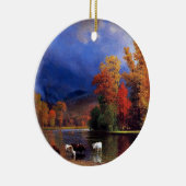 Albert Bierstadt - Over de Saco, mooie kunst, Keramisch Ornament (Rechts)