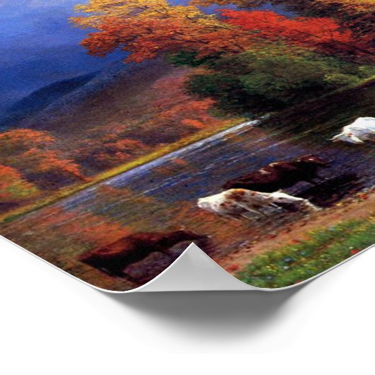 Albert Bierstadt - over de Saco Poster (Hoek)