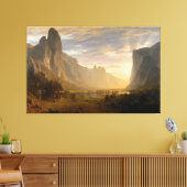 Albert Bierstadt over de Yosemite Valley Canvas Afdruk (Insitu (Woonkamer))
