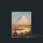 Albert Bierstadt painting, Mount Rainier, Briefkaart<br><div class="desc">Mount Rainier, famous painting by Albert Bierstadt.</div>