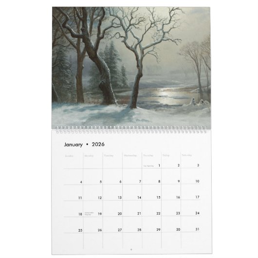 Albert Bierstadt Paintings Kalender (Jan 2026)