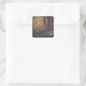 Albert Bierstadt - Redwood Trees Vierkante Sticker (Tas)