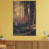 Albert Bierstadt Reuzensequoiabomen van Californië Canvas Afdruk (Insitu (Woonkamer))