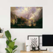 Albert Bierstadt Rocky Mountain Landscape Painting Poster (Thuiskantoor)