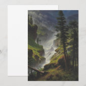 Albert Bierstadt - Rocky Mountain Waterfall Kaart (Voorkant / Achterkant)