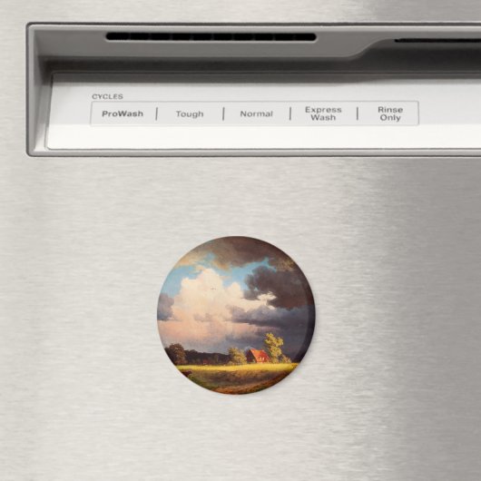 Albert Bierstadt schilderij, Beiers landschap Magneet (Insitu (Vaatwasser))