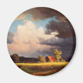Albert Bierstadt schilderij, Beiers landschap Magneet (Voorkant)