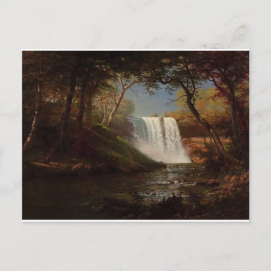 Albert Bierstadt Schilderij Bos Waterval Destiny Briefkaart (Voorkant)