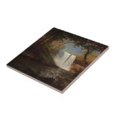 Albert Bierstadt Schilderij Bos Waterval Destiny Tegeltje (Zijkant)