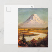 Albert Bierstadt-schilderij, Mount Rainier, Briefkaart (Voorkant / Achterkant)