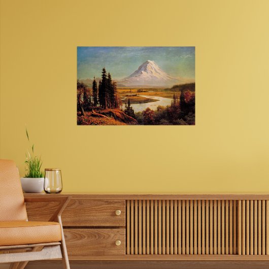 Albert Bierstadt-schilderij, Mount Rainier, Poster (Woonkamer 2)