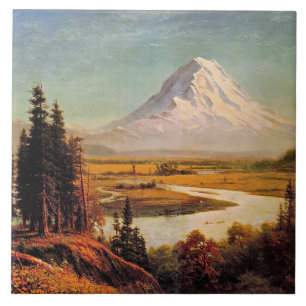 Albert Bierstadt-schilderij, Mount Rainier, Tegeltje