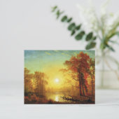 Albert Bierstadt-schilderij, Sunrise, Briefkaart (Staand voorkant)