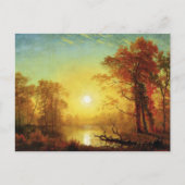 Albert Bierstadt-schilderij, Sunrise, Briefkaart (Voorkant)