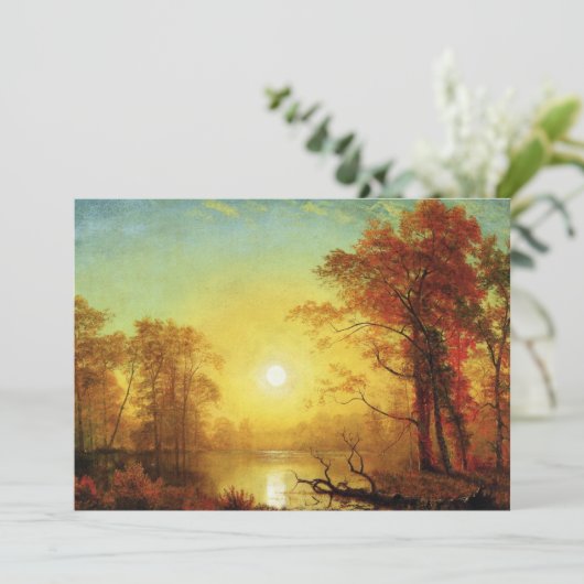 Albert Bierstadt schilderij, Sunrise Kaart (Staand voorkant)