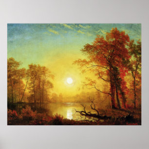 Albert Bierstadt schilderij, Sunrise Poster