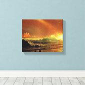 Albert Bierstadt schilderij, The Golden Gate, Canvas Afdruk (Insitu (Houten vloer))
