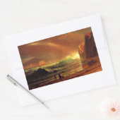 Albert Bierstadt schilderij, The Golden Gate, Rechthoekige Sticker (Envelop)