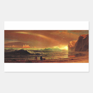 Albert Bierstadt schilderij, The Golden Gate, Rechthoekige Sticker