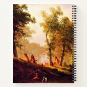 Albert Bierstadt-schilderij, The Wolf River Kansas Notitieboek (Achterkant)