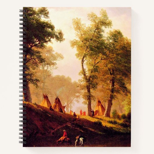 Albert Bierstadt-schilderij, The Wolf River Kansas Notitieboek (Voorkant)
