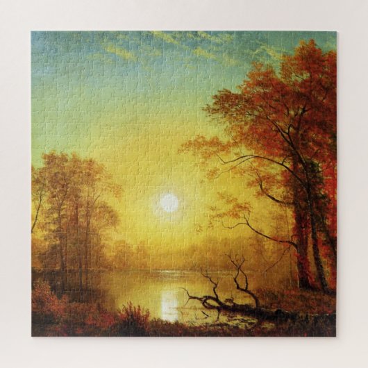 Albert Bierstadt-schilderij, Zonsopgang, Legpuzzel (Verticaal)