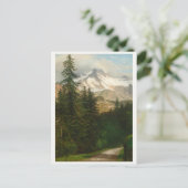 Albert Bierstadt schildert sneeuw in het hoge land Briefkaart (Staand voorkant)