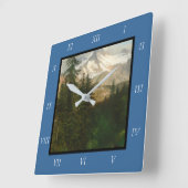 Albert Bierstadt schildert sneeuw in het hoge land Vierkante Klok (Hoek)