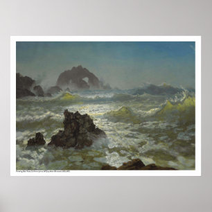 Albert Bierstadt-Seal Rock, Californië Poster