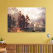 Albert Bierstadt Sierra Nevada, 1871 Canvas Afdruk (Insitu (Woonkamer))