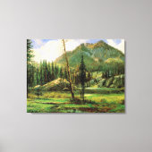 Albert Bierstadt - Sierra Nevada-bergen, Canvas Afdruk (Voorkant)