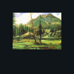 Albert Bierstadt - Sierra Nevada Mountains, Canvas Afdruk<br><div class="desc">Sierra Nevada Mountains, beautiful painting by Albert Bierstadt.</div>