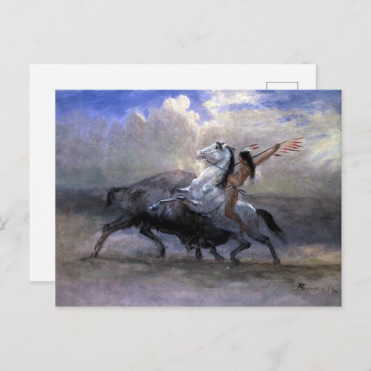 Albert Bierstadt Sketch Briefkaart (Voorkant / Achterkant)