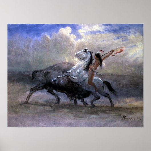 Albert Bierstadt Sketch voor The Last Poster (Voorkant)