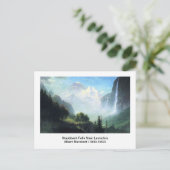 Albert Bierstadt, staubbach herfsten bij lauterbru Briefkaart (Staand voorkant)