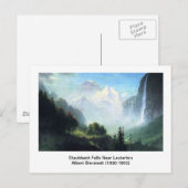 Albert Bierstadt, staubbach herfsten bij lauterbru Briefkaart (Voorkant / Achterkant)