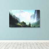 Albert Bierstadt staubbach-herfsten nabij lauterbr Canvas Afdruk (Insitu (Houten vloer))