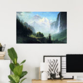 Albert Bierstadt staubbach-herfsten nabij lauterbr Poster (Thuiskantoor)
