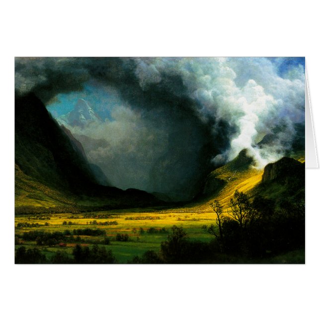 Albert Bierstadt Storm in de bergen (Voorkant Horizontaal)