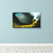 Albert Bierstadt Storm in de bergen Canvas Afdruk (Insitu (Houten vloer))