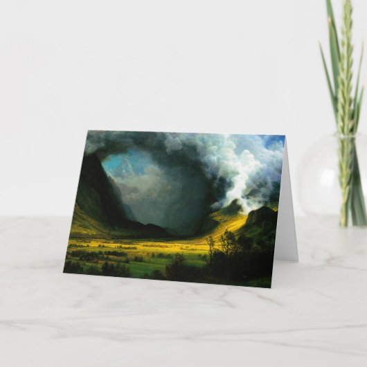 Albert Bierstadt Storm in de Bergen Kaart (Voorkant)