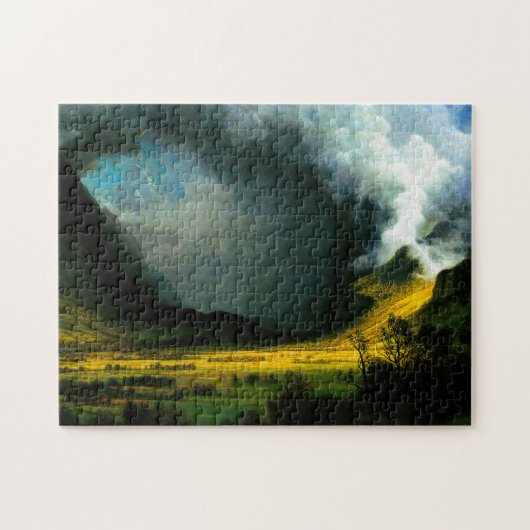 Albert Bierstadt Storm in de bergen Puzzle Legpuzzel (Horizontaal)