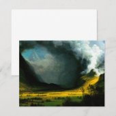 Albert Bierstadt Storm in de "Berleense uitnodigin Kaart (Voorkant / Achterkant)