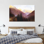 Albert Bierstadt Sunrise bij Glacier Station Canvas Afdruk (Insitu (Slaapkamer))