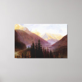 Albert Bierstadt Sunrise bij Glacier Station Canvas Afdruk