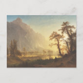 Albert Bierstadt Sunrise Yosemite Valley Schilderi Briefkaart (Voorkant)